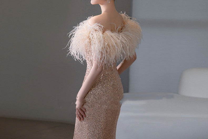 Evening Dress Banquet Atmosphere Fishtail Long