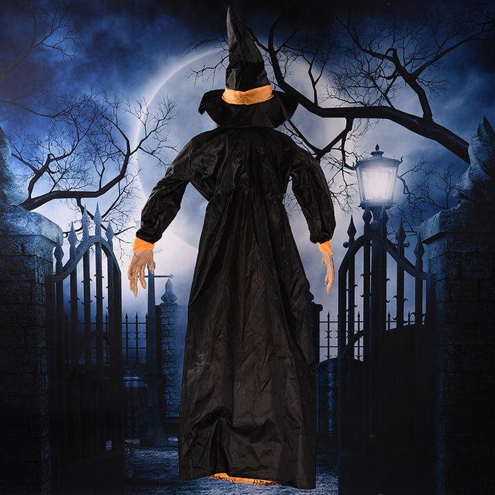Halloween Decoration Witch Voice Control Props Luminous Hanging Ghost
