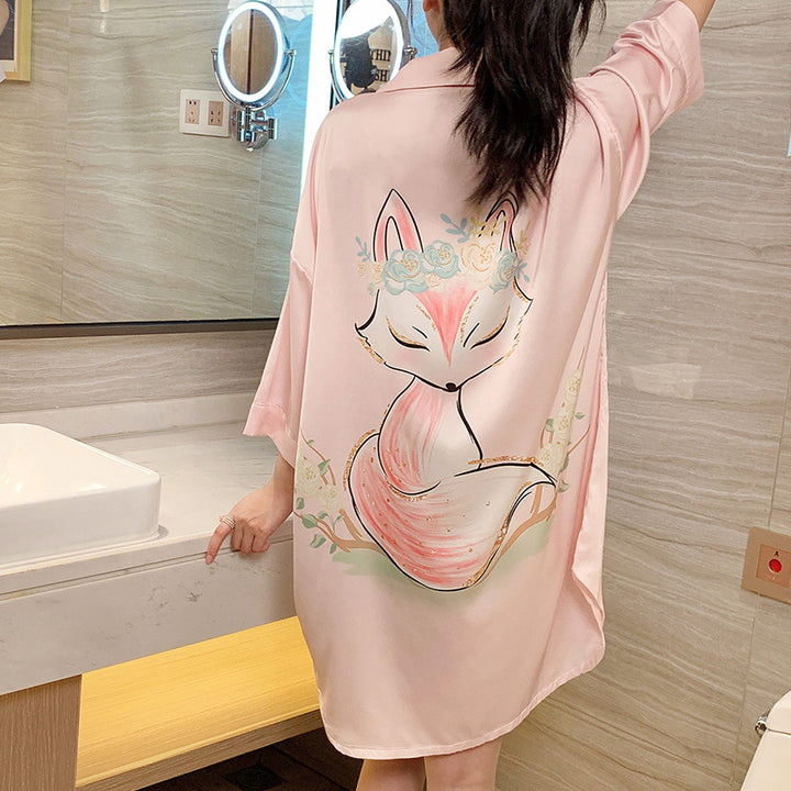 Summer Wild Leopard Print Women's Pajamas