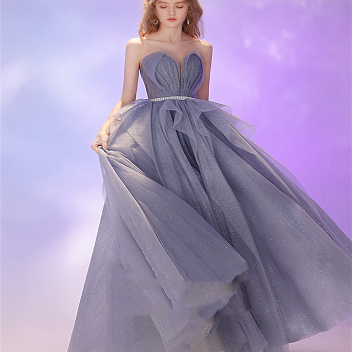 Wedding Dinner Cocktail Party Light Luxury Dress Skirt - JOcaste