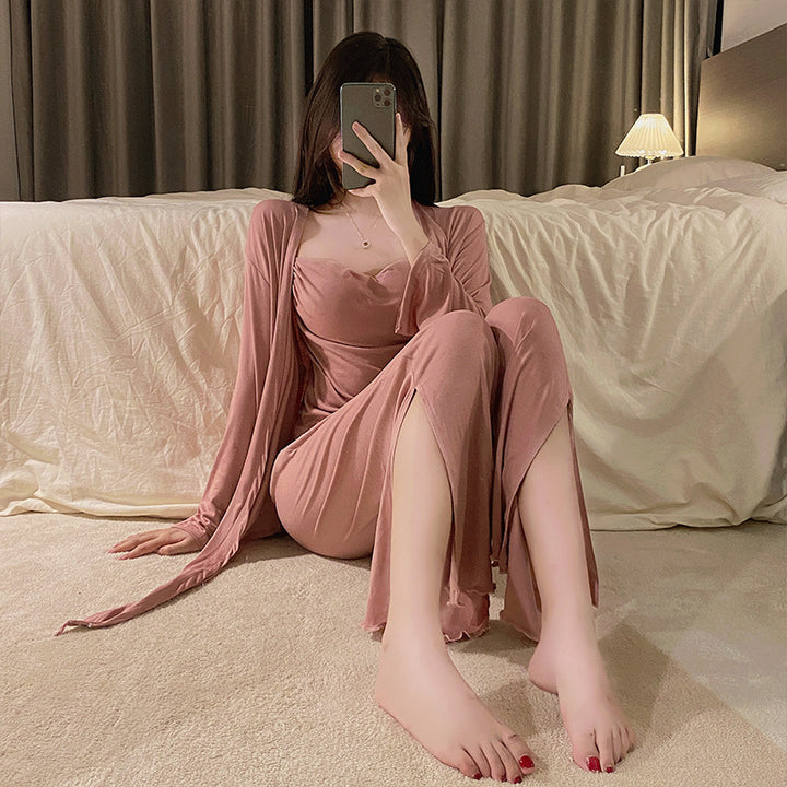 Modal Pajamas Women's Spring And Autumn Suit
