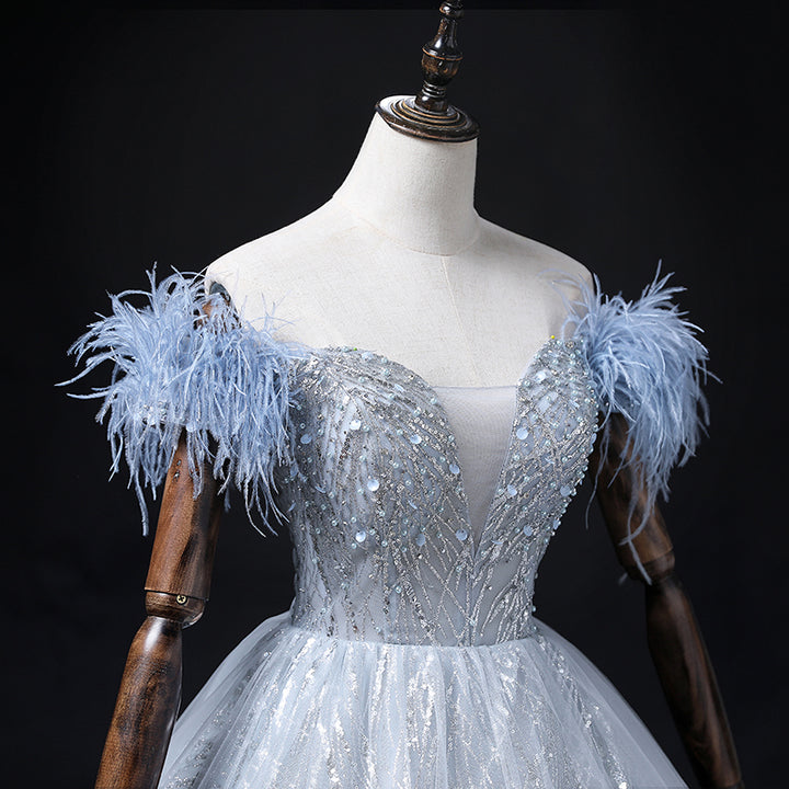 Ladies Retro Fashion Bridal Toast Dress - JOcaste