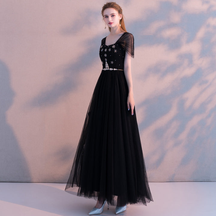 Summer Models A Shoulder Gray Celebrity Birthday Dresses Small Dress Fairy Bridesmaid Dresses - JOcaste