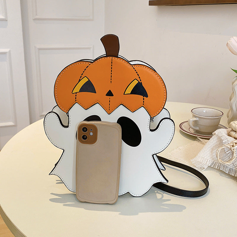 Halloween Shouder Bags Creative 3D Cartoon Pumpkin Ghost Design Cute Bags