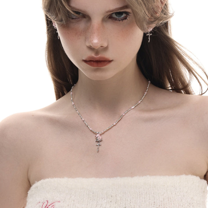Spring & Summer Beaded Color Necklace – Women’s Collarbone Chain | Gold/Silver Plated -SH-FJ-013