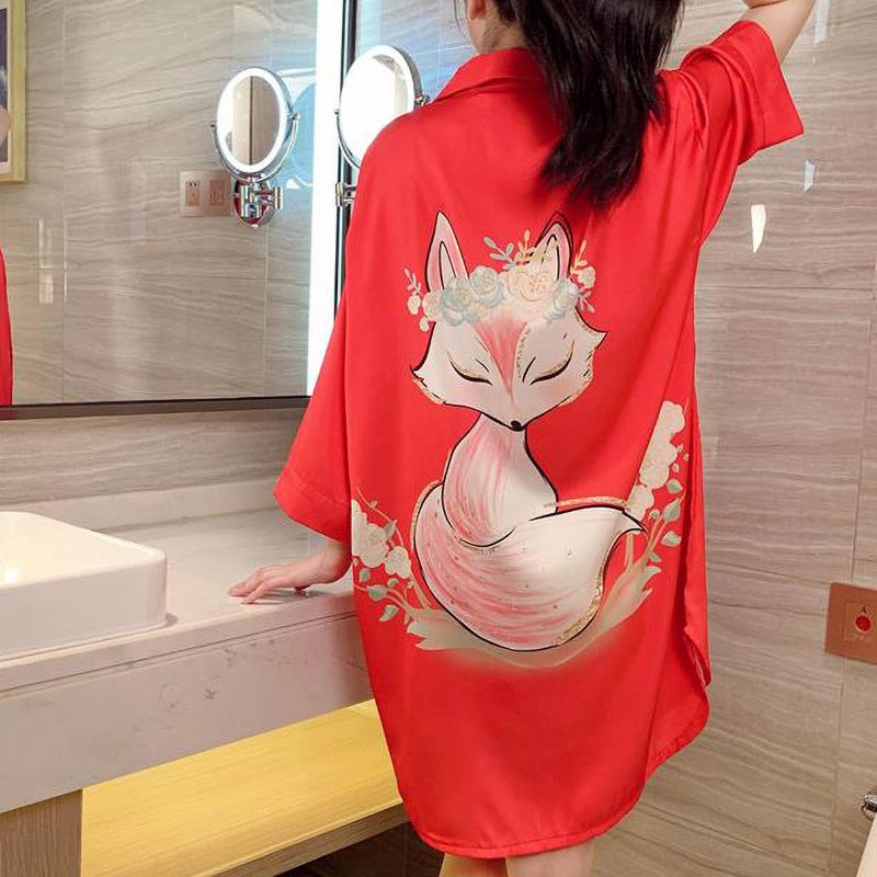 Summer Wild Leopard Print Women's Pajamas
