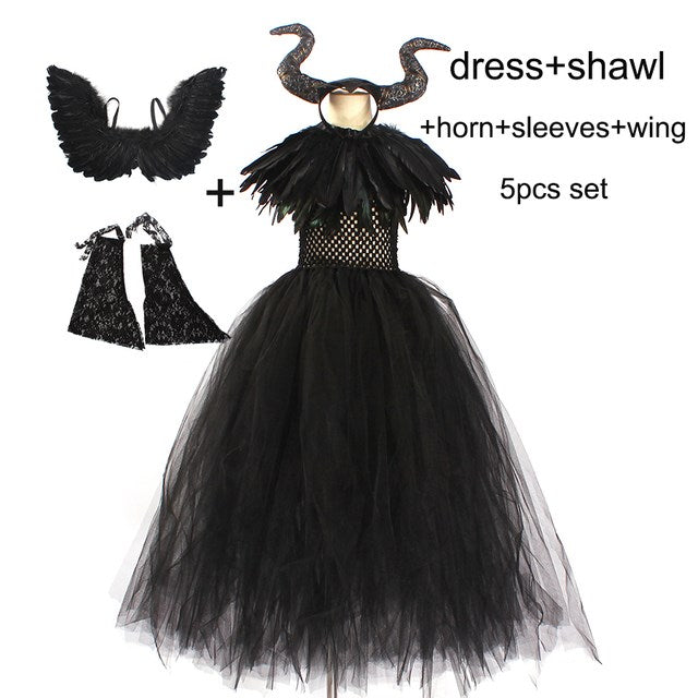 Girl Halloween Costume Witch Dress Dress - JOcaste
