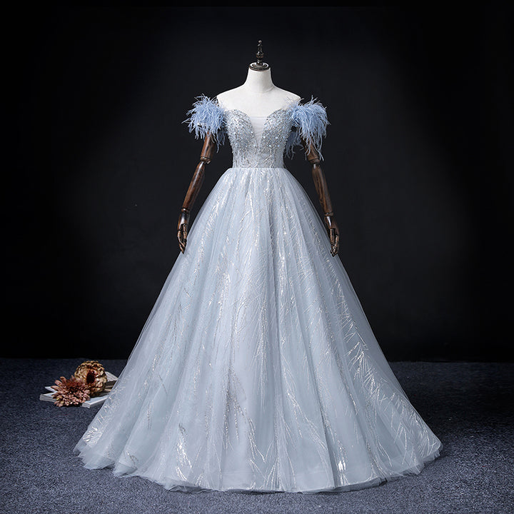 Ladies Retro Fashion Bridal Toast Dress - JOcaste