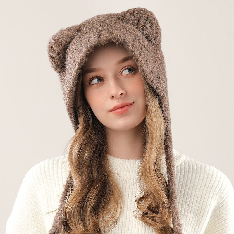 Elegant Dome Crown Winter Hat – Free Size, Warm and Stylish