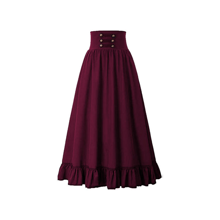 Medieval Solid Versatile Women's Half Dress