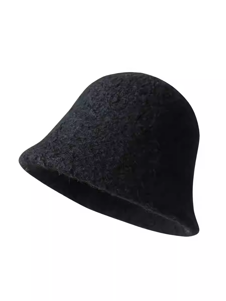 Thickened Wool Fisherman Hat – Windproof & Warm Dome Bucket Hat