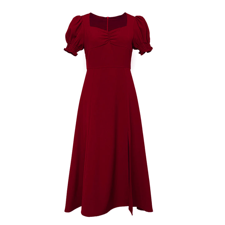 French Hepburn Chiffon Vintage Dress