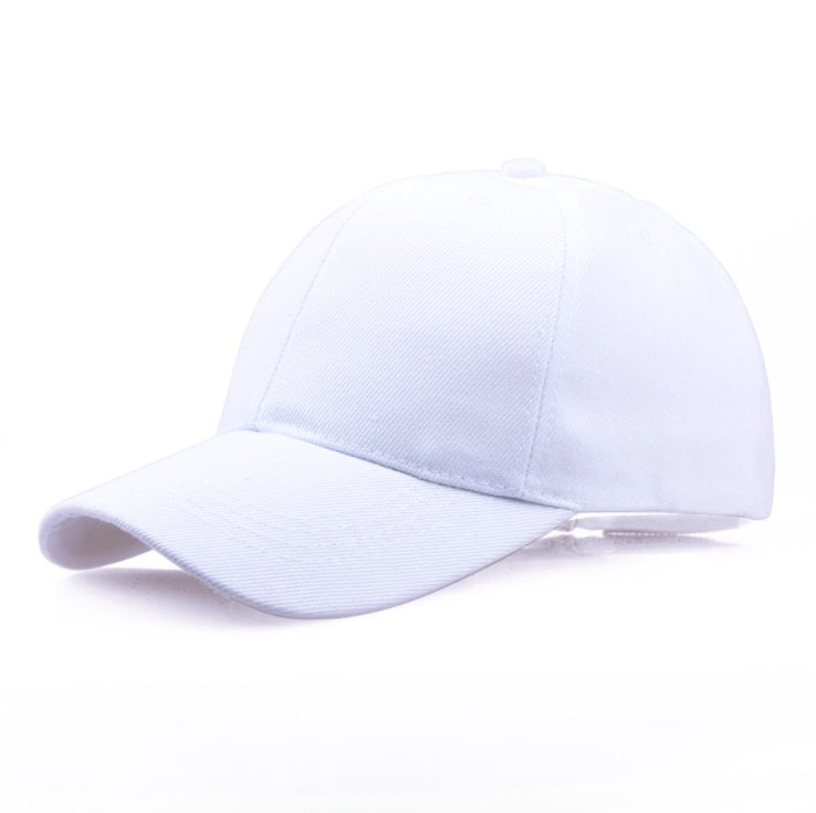Simple Cotton Twill Baseball Cap - Adjustable Unisex Hat