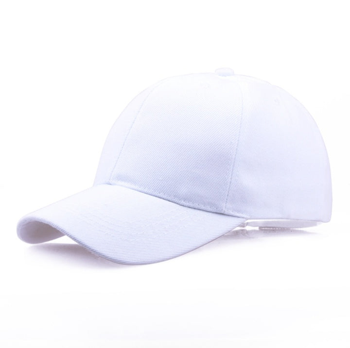 Simple Cotton Twill Baseball Cap - Adjustable Unisex Hat