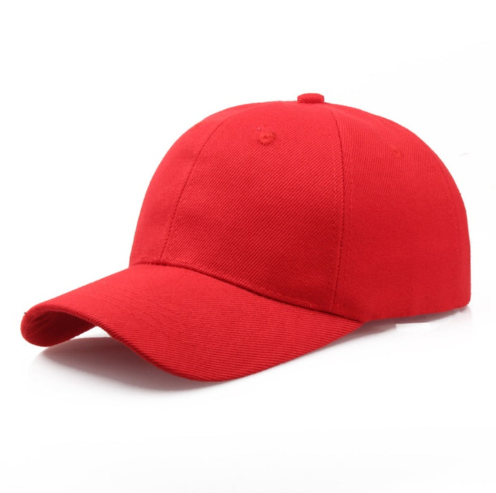 Simple Cotton Twill Baseball Cap - Adjustable Unisex Hat