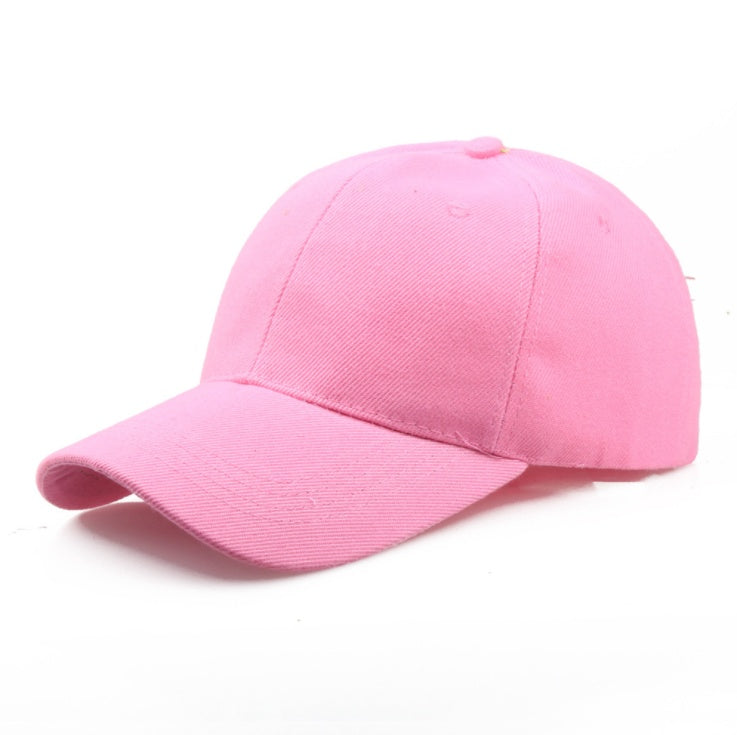 Simple Cotton Twill Baseball Cap - Adjustable Unisex Hat