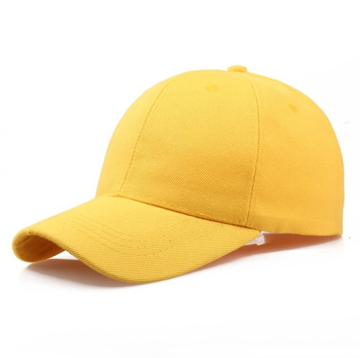 Simple Cotton Twill Baseball Cap - Adjustable Unisex Hat