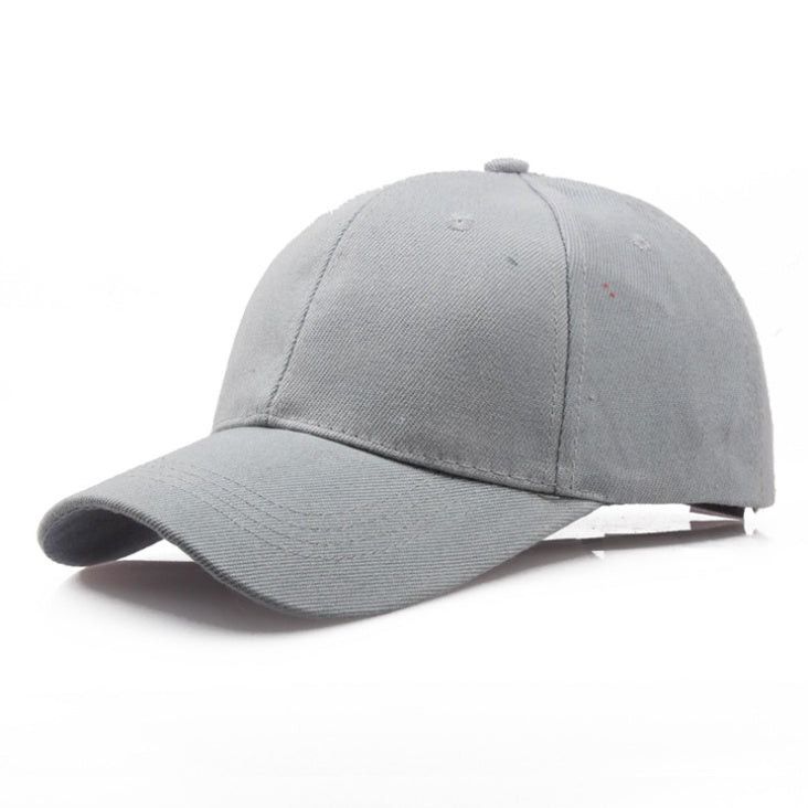 Simple Cotton Twill Baseball Cap - Adjustable Unisex Hat