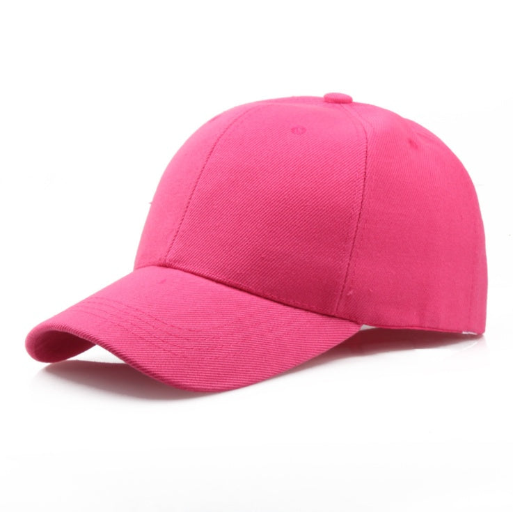 Simple Cotton Twill Baseball Cap - Adjustable Unisex Hat