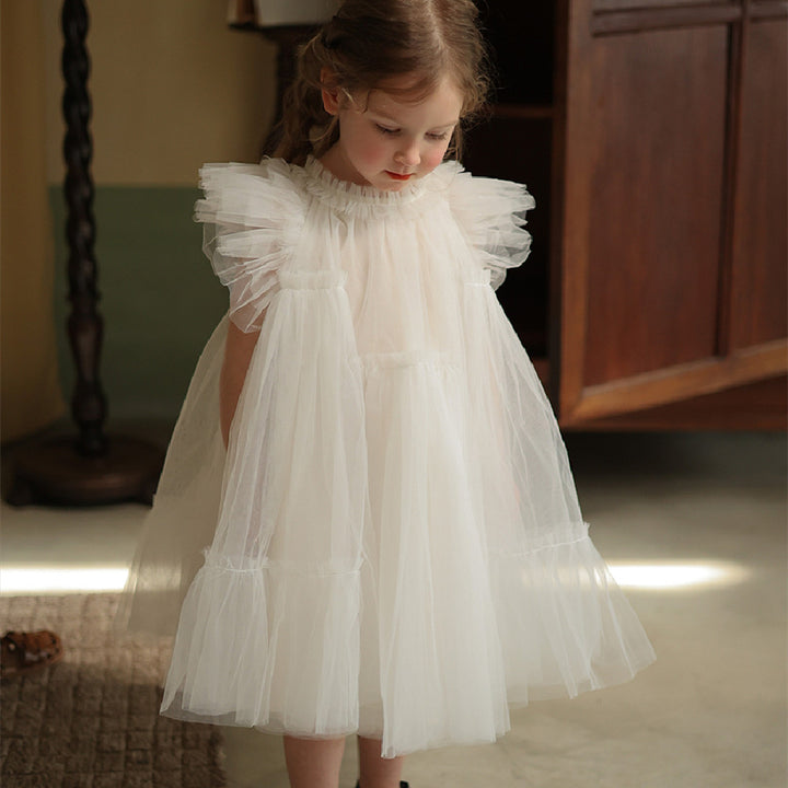 Girl's Handmade Pooper Yarn Princess Dress