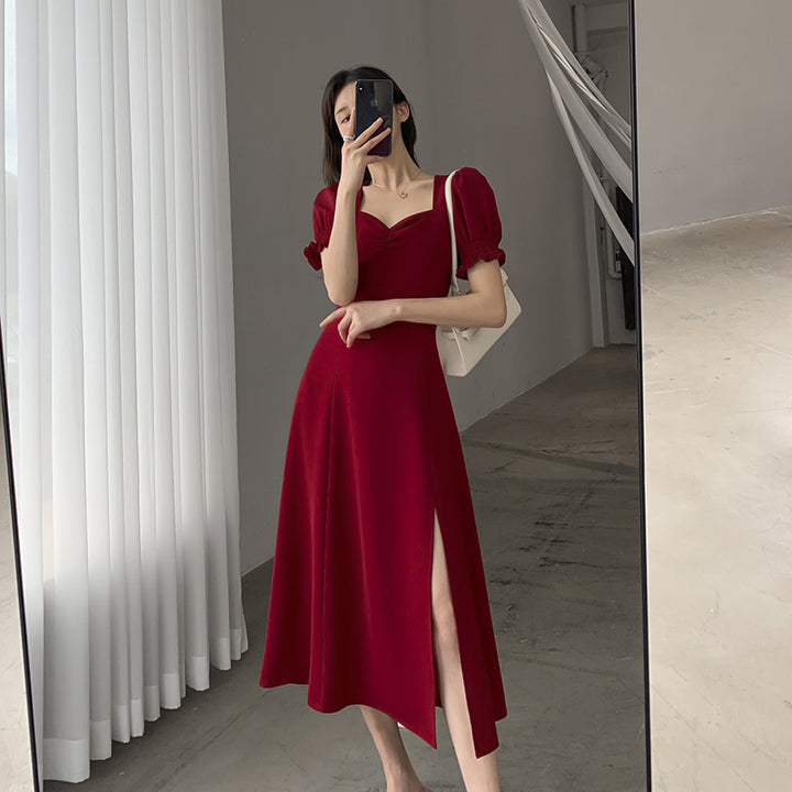 French Hepburn Chiffon Vintage Dress
