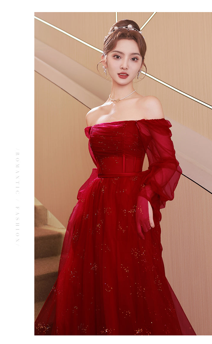 Red Evening Dress For Women - JOcaste