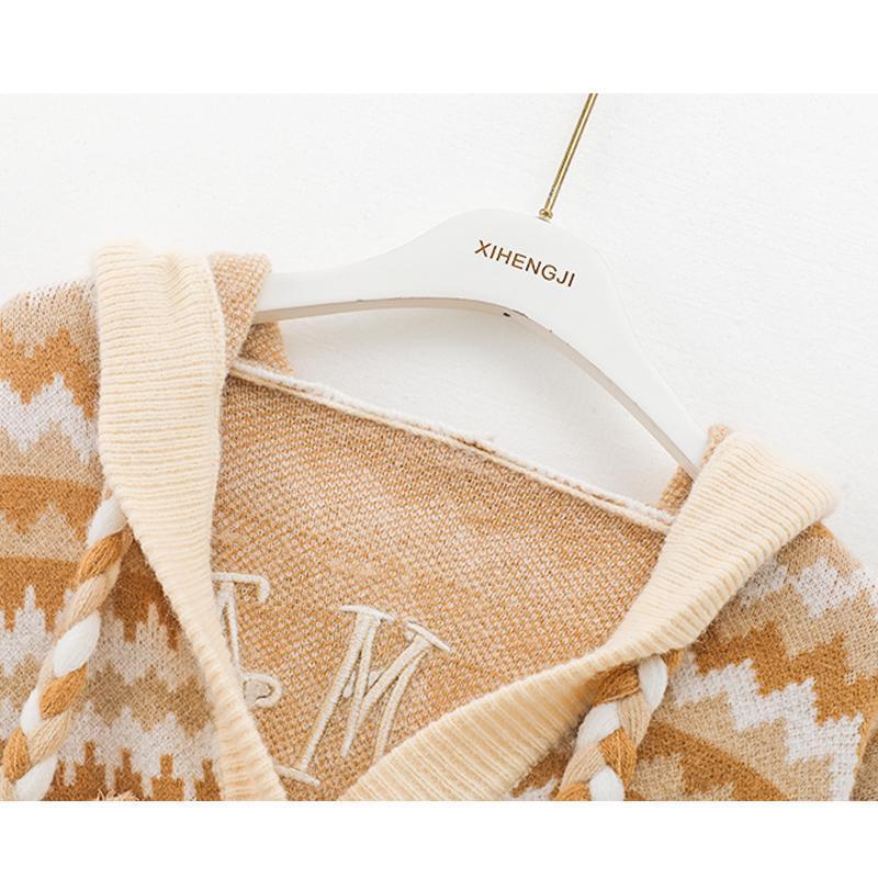 Short Plaid Cardigan for Women - Fresh & Sweet Style with Long Sleeves