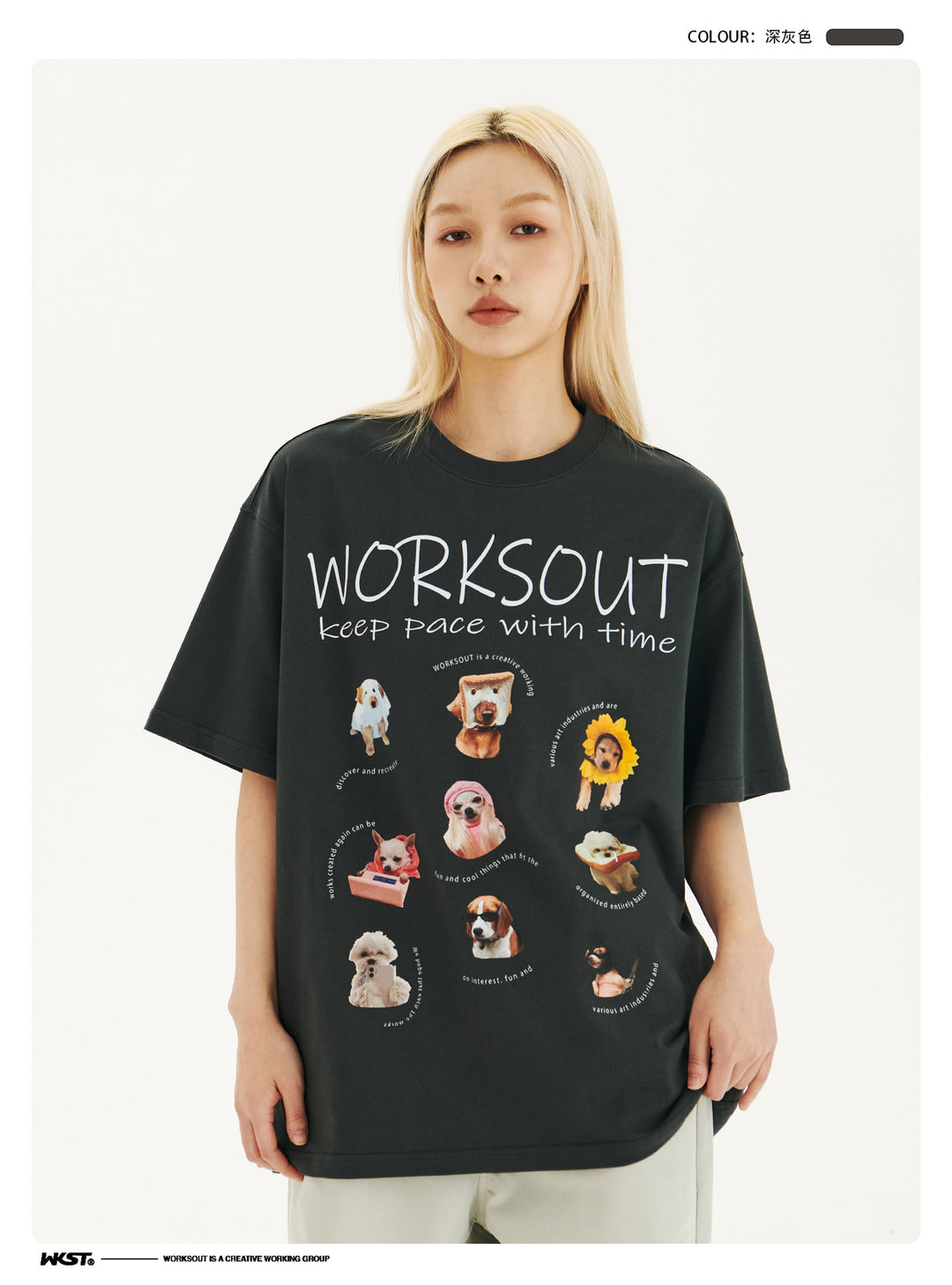 Pet Puppy Printed Short Sleeve Retro T-shirt