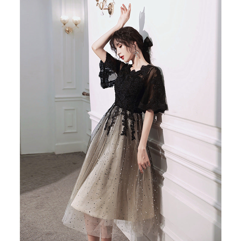 Temperament Covers The Belly And Looks Thin You Can Wear The Host Dress - JOcaste