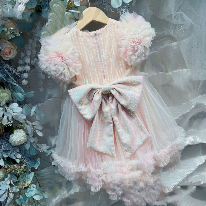 Girl Princess Foreign Style Dress Skirt Rainbow