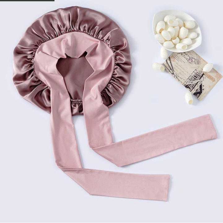 Double-Layer Satin Sleep Bonnet for Hair Protection – Comfortable and Soft Nighttime Hair Care