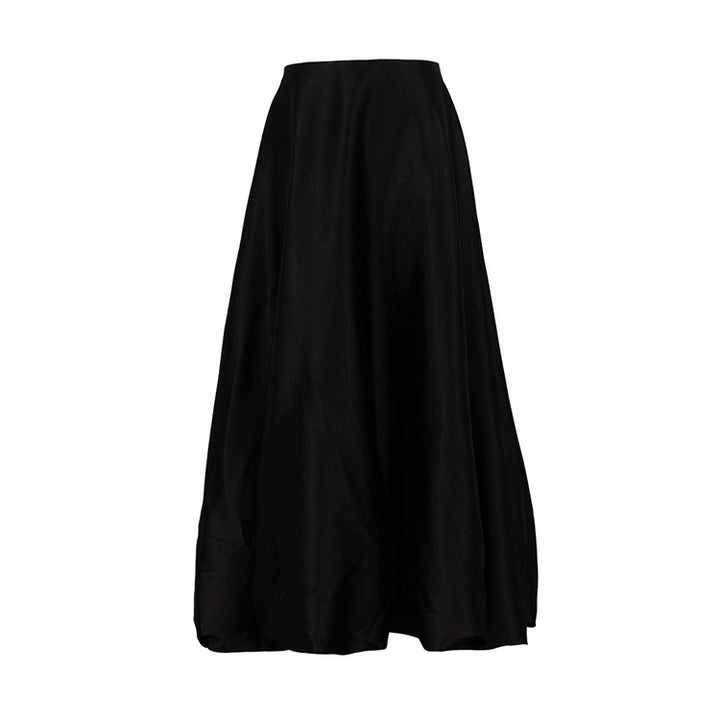 Solid Color Versatile High Waisted Puffy Skirt