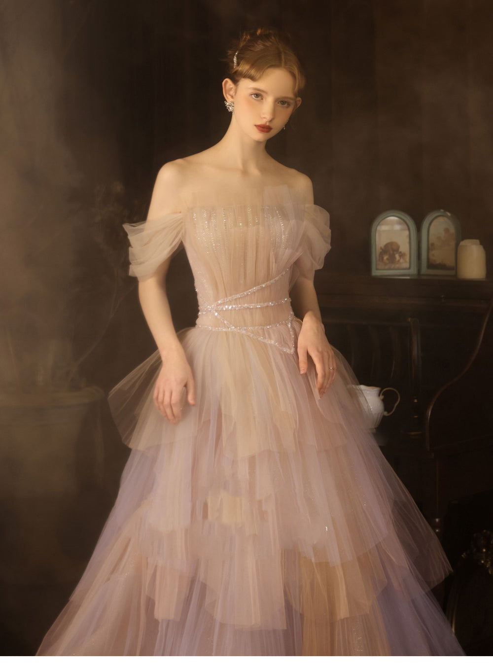 Evening Dress Salute Wine Dress Light Luxury Small - JOcaste