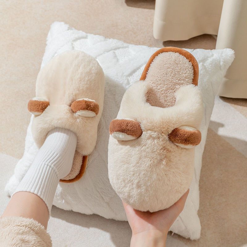 Corgi-Themed Warm Slippers – Non-Slip & Cozy for Winter Comfort