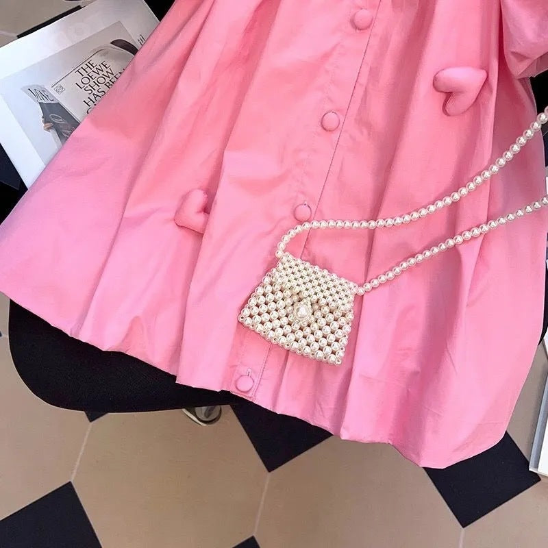Summer Girls Fashion Peter Pan Collar Short Sleeve Dress
