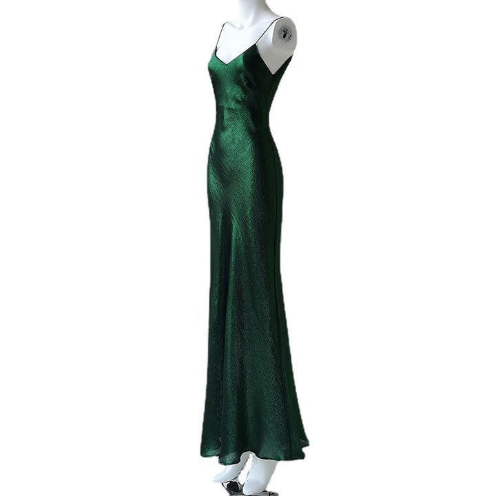 New Mobao Stone Green Mermaid Strap Dress