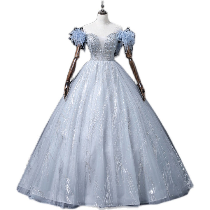 Ladies Retro Fashion Bridal Toast Dress - JOcaste