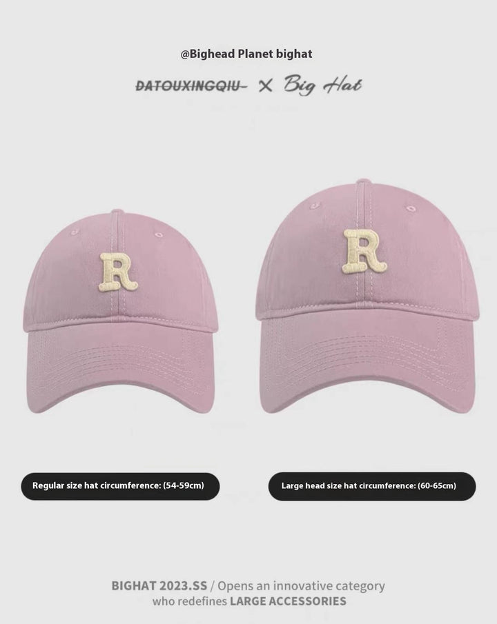 65cm Big Head Circumference Baseball Cap Female Face Little Wild