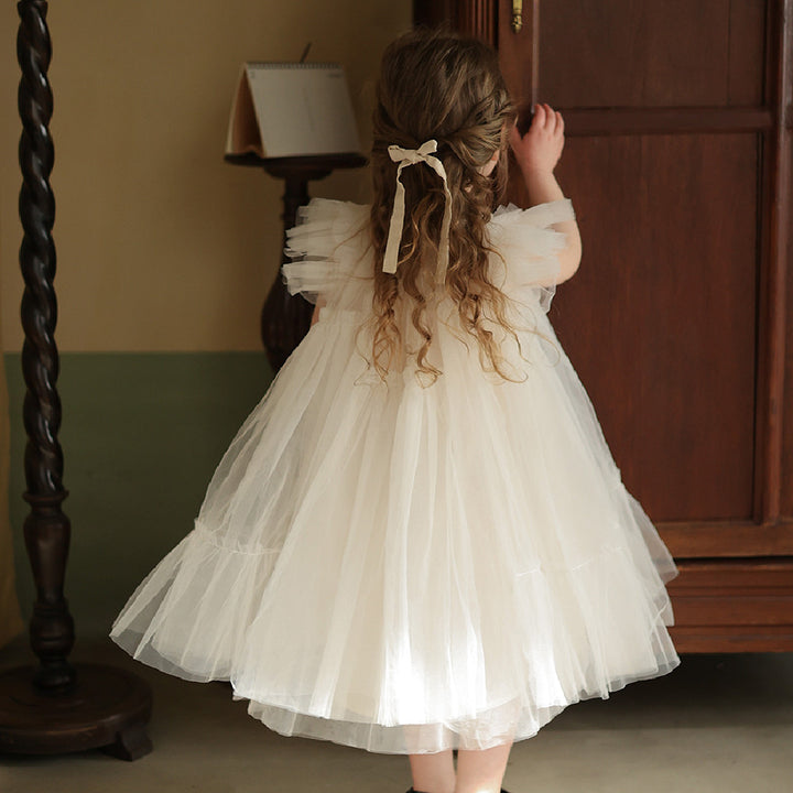 Girl's Handmade Pooper Yarn Princess Dress