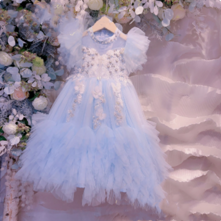 Girl Princess Foreign Style Dress Piano
