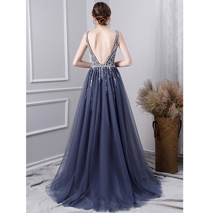 Noble And Elegant Long Annual Conference Host Dress - JOcaste