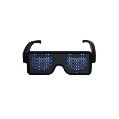 Led luminous glasses new holiday multi-function display glasses