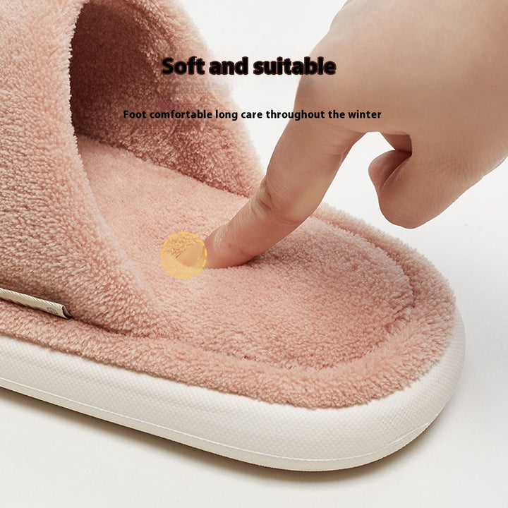 Candy Color Suede Slippers for Couples - Comfortable & Stylish EVA Sole