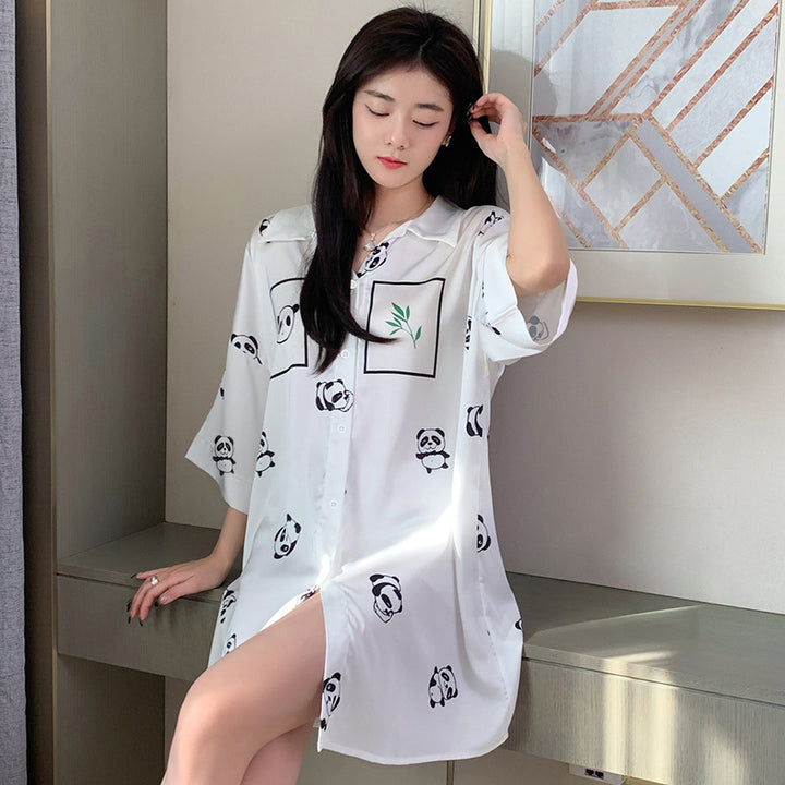 Summer Wild Leopard Print Women's Pajamas