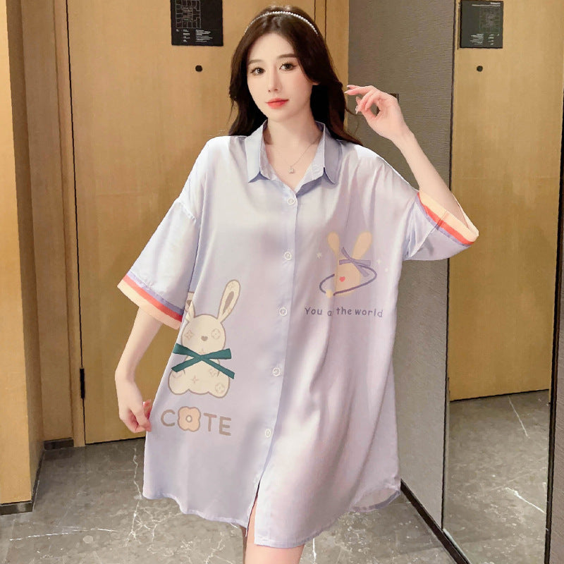 Summer Wild Leopard Print Women's Pajamas