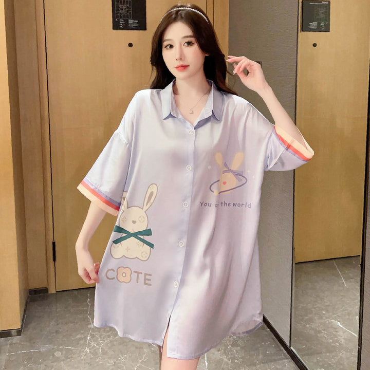 Summer Wild Leopard Print Women's Pajamas