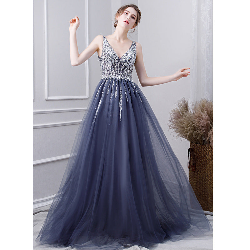 Noble And Elegant Long Annual Conference Host Dress - JOcaste