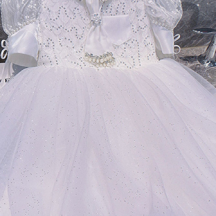 Children's Fashion White Princess Dress