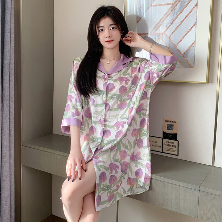 Summer Wild Leopard Print Women's Pajamas