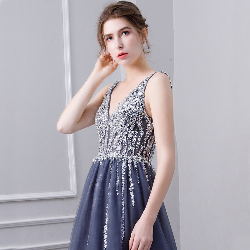 Noble And Elegant Long Annual Conference Host Dress - JOcaste